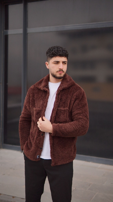 Kahve Pelüş Ceket